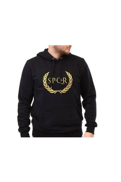 Raru TILYA - Erkek Siyah Spor Sweatshirt - SQKS101-005 ürün görseli 1