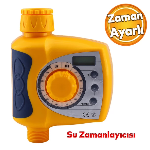 Elektronik Dijital Tek Çıkışlı Pilli Otomatik Sulama Ayarlı Zamanlayıcısı Bahçe Su Temizleme ürün görseli 1
