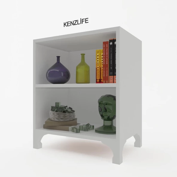 Kenzlife kitaplık tuğçe 048*040*020 byz ayaklı mutfak dolabı banyo ofis ayakkabılık kiler ürün görseli 1