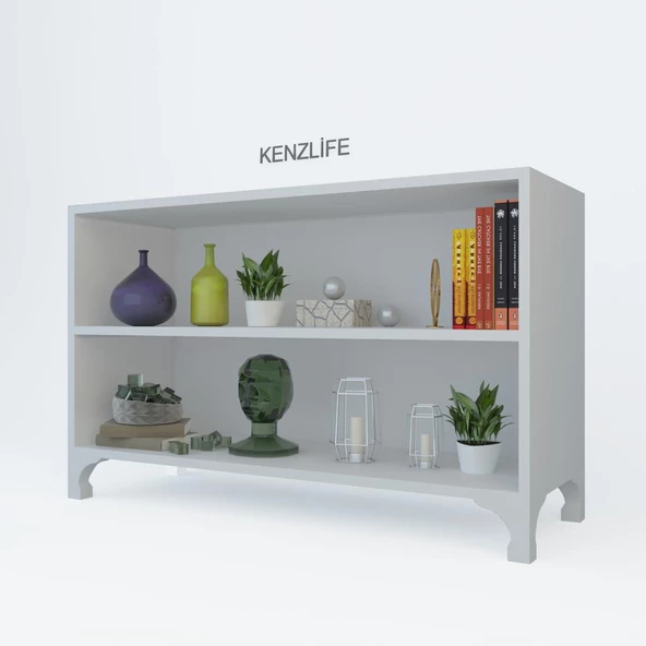 Kenzlife kitaplık tuğçe 068*090*020 byz ayaklı mutfak dolabı banyo ofis ayakkabılık kiler ürün görseli 1