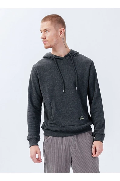 Joma Sweat Hoody Begin M - Erkek Pamuklu Antrasit Sweatshirt - 4222316 ürün görseli 1