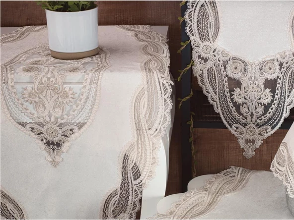 Gonca Kadife Salon Takımı 5 Parça - Resim 4
