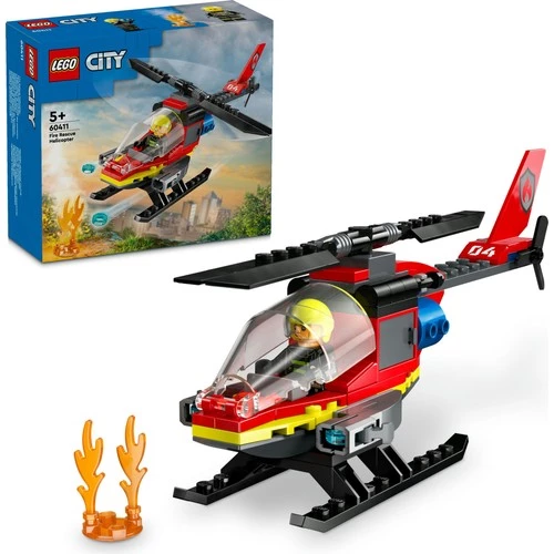 LEGO City 60411 İtfaiye Kurtarma Helikopteri (85 Parça) ürün görseli 1