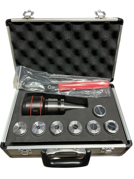 BT40 SC32 105 BOY RULMANLI TUTUCU SET ( 1 tutucu + 7 adet pens + 1 anahtar ) 20.000 devir balans alınmıştır ürün görseli 1