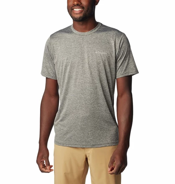 Columbia Hike™ Crew Short Sleeve Shirt Erkek Gri Tişört AO1419-011 ürün görseli 1