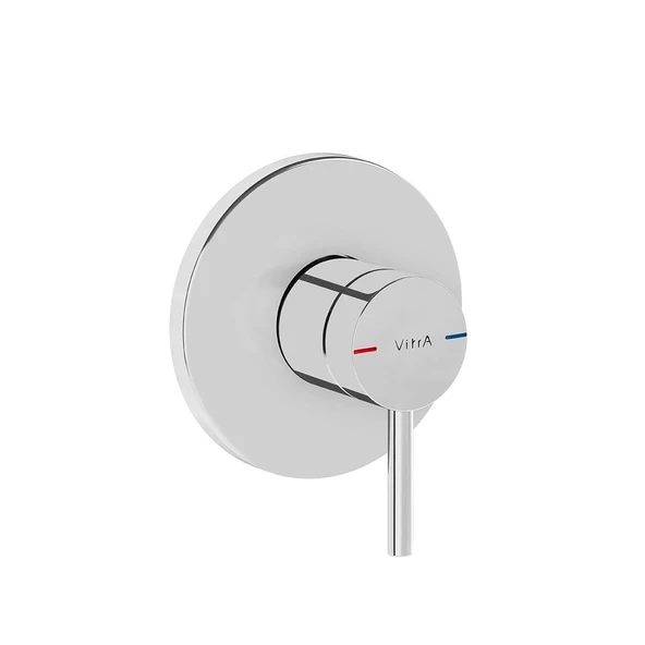 A42621-Vitra Origin Ankastre Duş Bataryası Duvardan Kontrol Sıva Üstü Grubu - Minibox, Krom ürün görseli 1