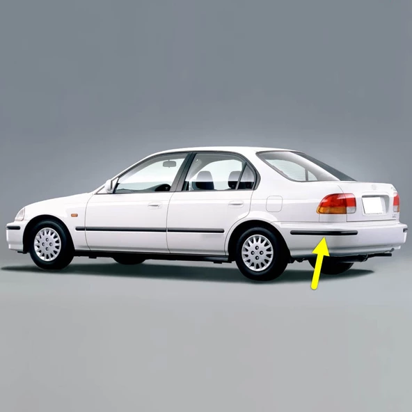 Honda Civic Sedan 1996-2000 Sol Arka Tampon Köşe Bandı Çıtası Kuşağı ürün görseli 1