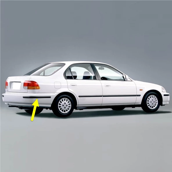 Honda Civic Sedan 1996-2000 Sağ Arka Tampon Köşe Bandı Çıtası Kuşağı ürün görseli 1
