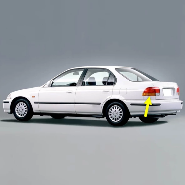 Honda Civic Sedan 1996-2000 Sol Arka Dış Stop Fren Sinyal Lambası ürün görseli 1