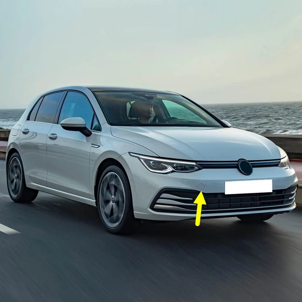 VW Golf 8 2020-2023 Ön Tampon Çeki Çekme Demiri Kapağı 5H0807241 ürün görseli 1
