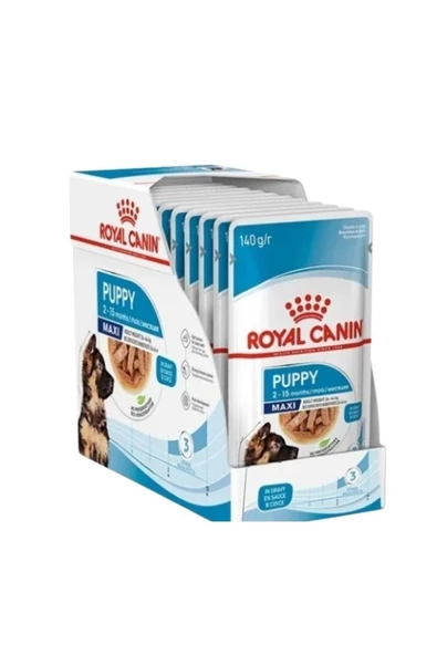 Royal Canin Maxi Puppy Yavru Köpek Yaş Maması 140 Gr x 10 Adet ürün görseli 1