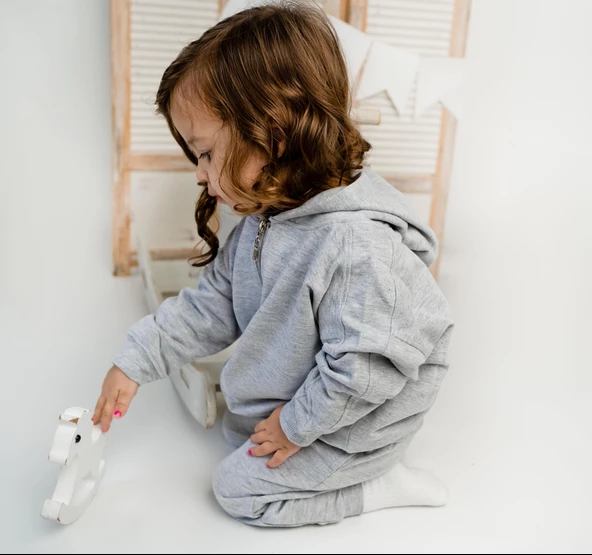 Fermuarlı Kapüşonlu Tek Sweat - Resim 8