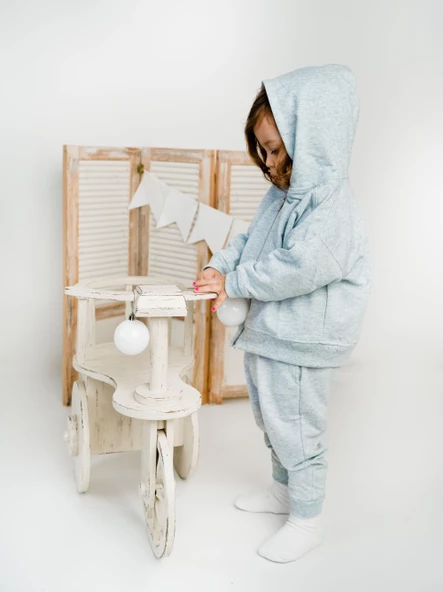 Fermuarlı Kapüşonlu Tek Sweat - Resim 11