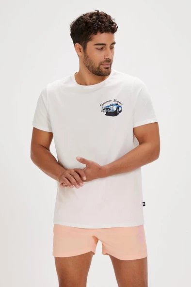 Bad Bear DUSTIN T-SHIRT OFF-WHITE Erkek Tişört Beyaz S-XXL ürün görseli 1