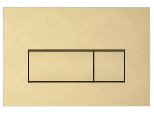 740-2325 - Vitra Root Square Kumanda Paneli - Fırçalı Altın ürün görseli 1