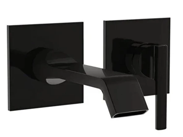 A4278239-Vitra - Suit Ankastre Lavabo Bataryası Sıva Üstü - Mat Siyah ürün görseli 1