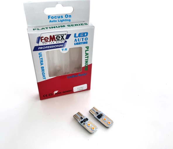 FEMEX T10 3030 Chip 4smd 250 Lumen Turuncu Led Ampul ürün görseli 1