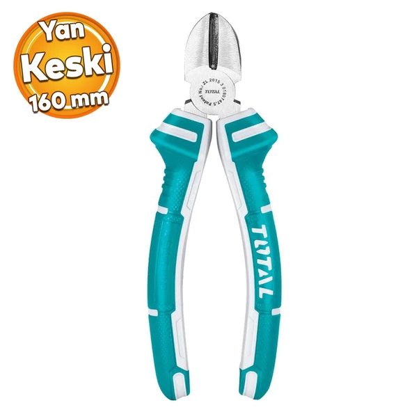 Kombine Yan Keski Plastik Saplı 160 mm Metal İnşaat Teli Kesim Kablo Kesme Kerpeten ürün görseli 1