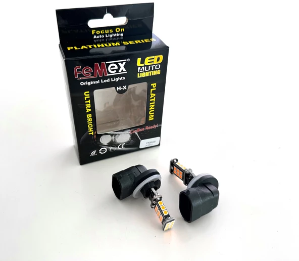 FEMEX H27 Sis Led Ampul Turuncu Renk Sadece Sis Farları İçin ürün görseli 1