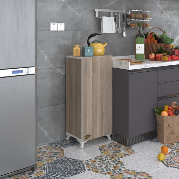 Kenzlife mutfak dolabı mine 088*030*032 crd kapaklı ayaklı banyo evrak ofis kitaplık ayakkabılık kiler ürün görseli 1