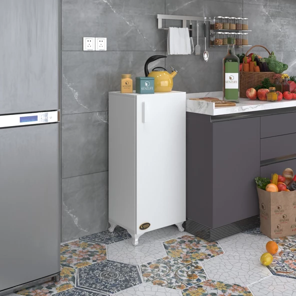 Kenzlife mutfak dolabı mine 088*030*032 byz kapaklı ayaklı banyo evrak ofis kitaplık ayakkabılık kiler ürün görseli 1