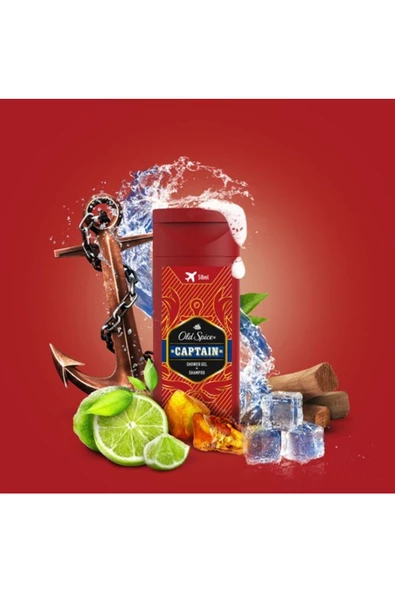 Old Spice Captain Shower Gel 50 ml - Resim 3