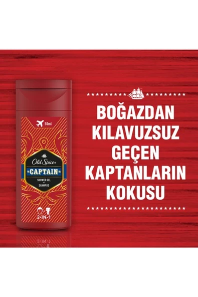Old Spice Captain Shower Gel 50 ml - Resim 4