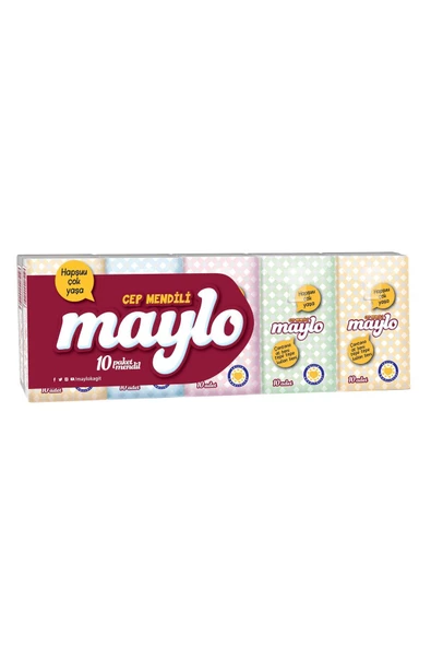 Maylo Cep Mendili 10'lu Paket ürün görseli 1