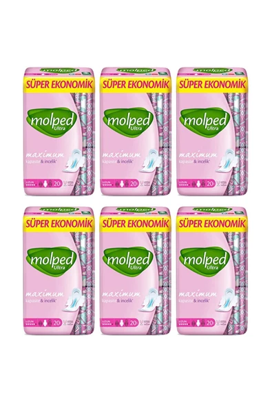 Molped Ultra Süper Ekonomik 20'li Uzun X 6 Paket ürün görseli 1
