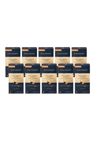 Davidoff Fıne Aroma Espresso Elegant & Fragrant Aluminium Kapsül Kahve 100 Lü (nespresso Uyumlu) ürün görseli 1