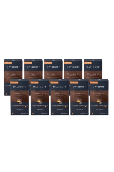 Davidoff Espresso 57 Rıstretto Dark&Chocolatey Aluminium Kapsül Kahve (100 Adet) (Nespresso Uyumlu) ürün görseli 1