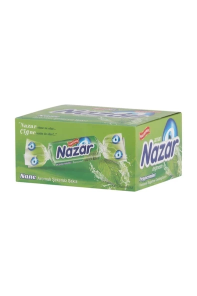 Nazar Sakız Şekersiz 100 Adet Nane ürün görseli 1