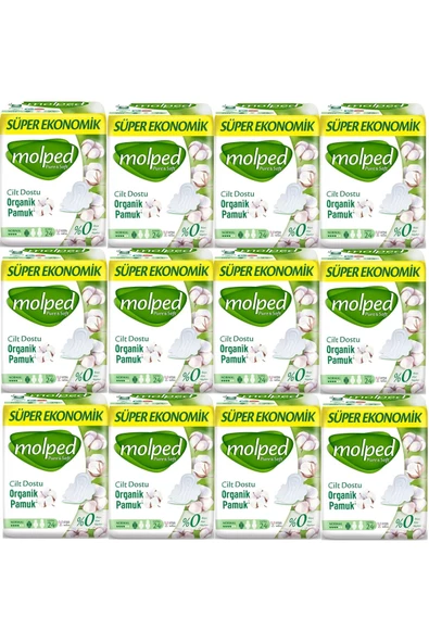 Molped Pure&soft Hijyenik Ped Süper Ekonomik Normal 24'lü 12 Adet ürün görseli 1