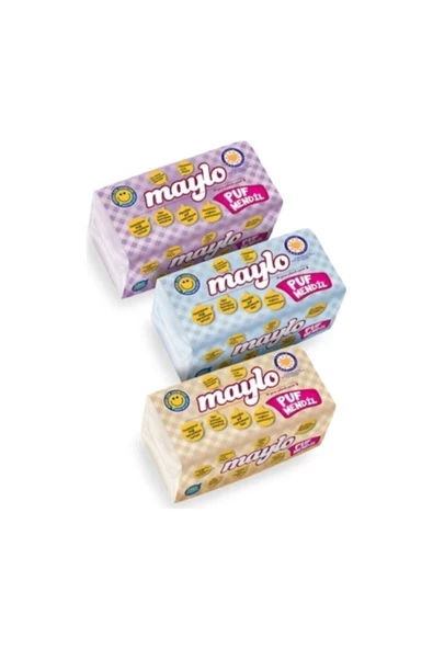 Maylo Çek Kullan Puf Mendil 150 Yaprak X 3 Adet ürün görseli 1