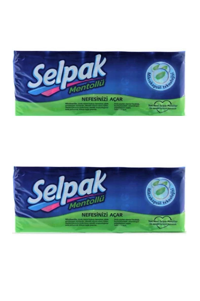 Selpak Mentollü Mendil 10'lu Paket 2'li ürün görseli 1