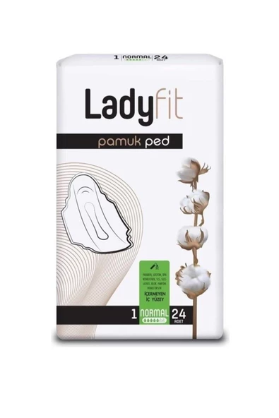 Lady Fit Ladyfit Pamuk Hijyenik Ped Normal 24'lü ürün görseli 1