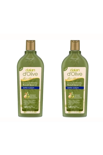 Dalan 2 Adet D’olive Zeytinyağlı Kepek Karşıtı Şampuan 400 ml ürün görseli 1
