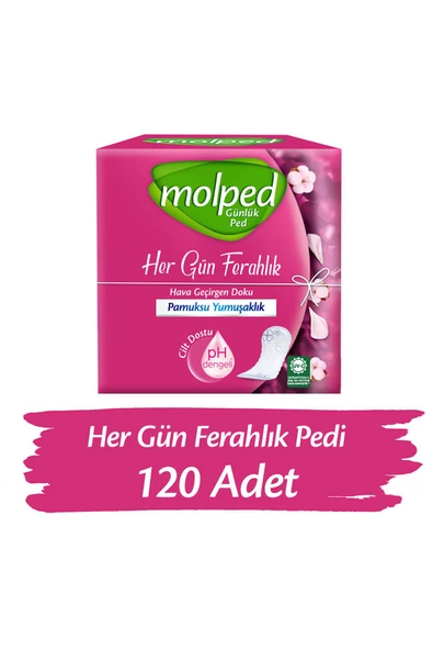 Molped Her Gün Ferahlık Günlük Ped 120 Adet ürün görseli 1
