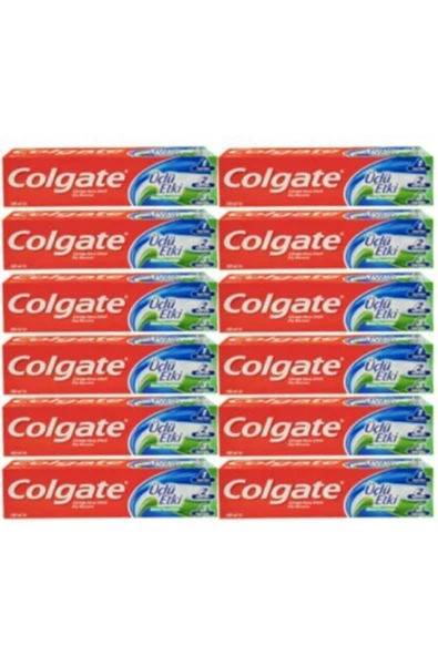 Colgate Üçlü Etki Diş Macunu 50 ml x 12 Adet Üçlü12 ürün görseli 1