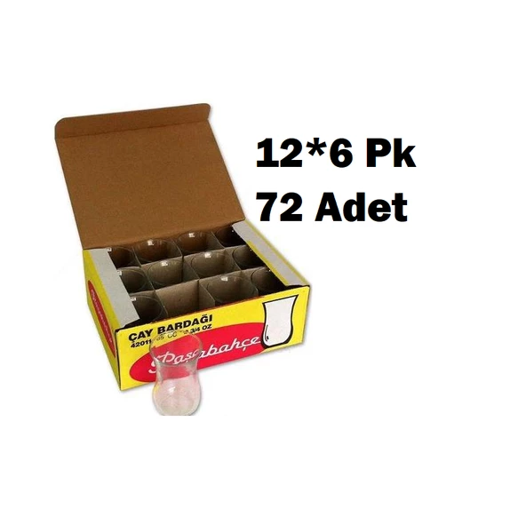 Paşabahçe 42011 Düz Çay Bardağı 85 Cc 72 Adet ürün görseli 1