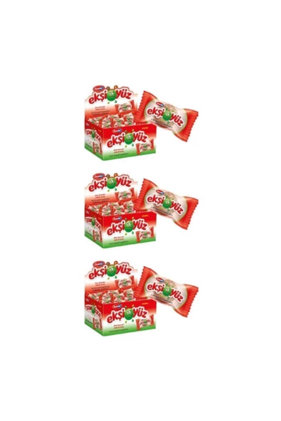 SAADET Ekşiyüz Sakız 100 Adet Kola 3 Paket ürün görseli 1
