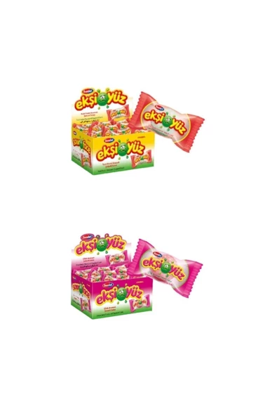 SAADET Ekşiyüz Sakız 2'li Set 700 gr Tutti Frutti - Çilek ürün görseli 1