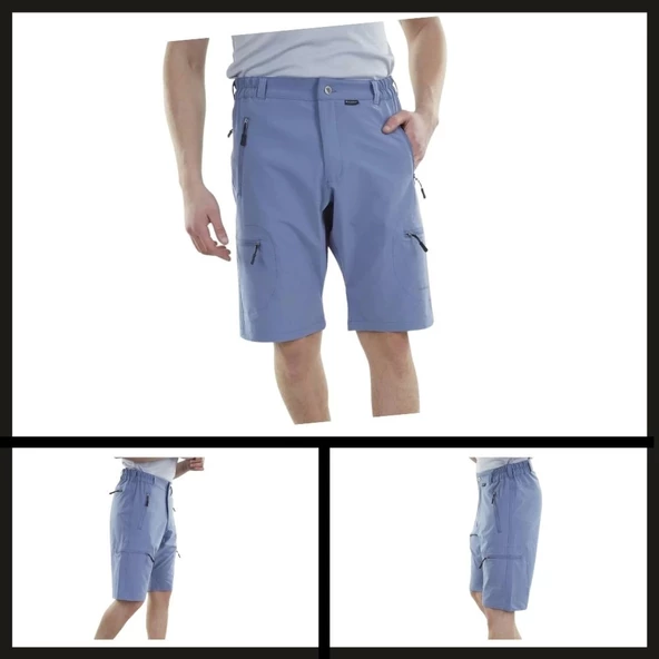 Uyguna-Yakala  İndigo Colorado Erkek Short-ANT.524 ürün görseli 1