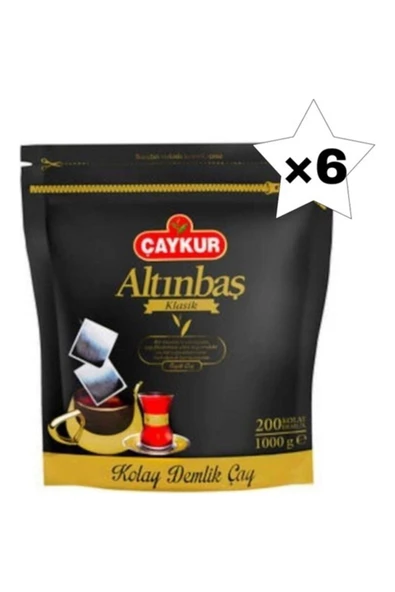 Çaykur Altınbaş Demlik Poşet Çay 5 gr 200'lü Paket 6 Lı(1 KOLİ) ürün görseli 1