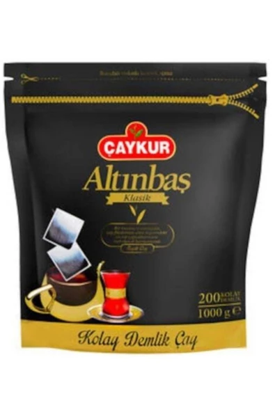 Çaykur Altınbaş Klasik Siyah Demlik Poşet Çay 200lü x 5 gr 6 Paket ürün görseli 1