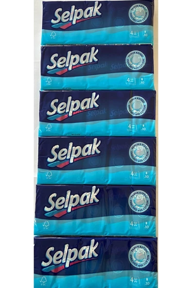 Selpak Mendil 10'lu X 6 Paket ürün görseli 1