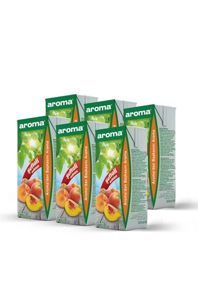 Aroma Meyve Suyu 1/5 Şeftali 200 Ml 27 Adet ürün görseli 1