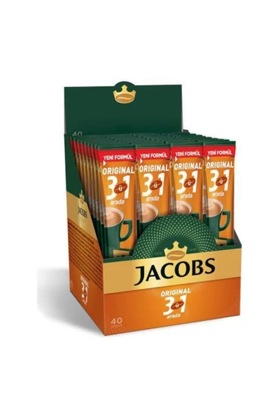 Jacobs Original 3'ü 1 Arada Kutu 40x16g Stick Karışım Kahve ürün görseli 1
