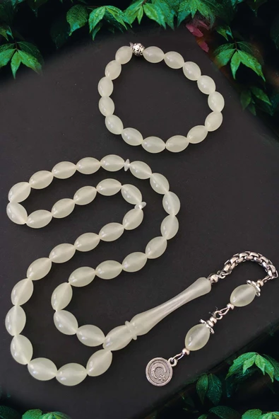 Kedi Gözü Tesbih ve Bileklik Seti - Resim 4