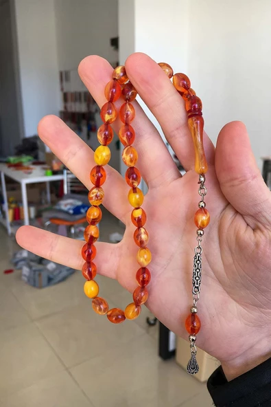 Güzel Çekimli Kızıl Renk Erkek İçin Tesbih ürün görseli 1